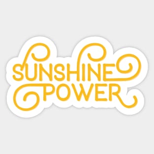 sunshine power Sticker